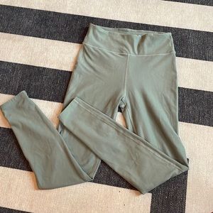 Abercrombie olive high rise active cozy leggings